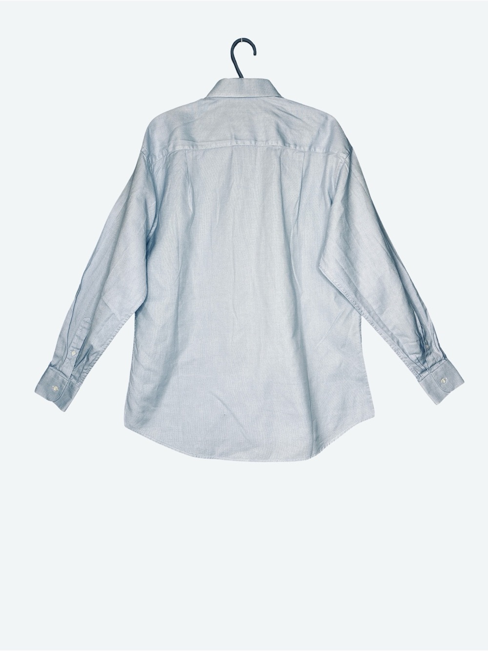 Ermenegildo Zegna Blue Cotton Dress Shirt Size 16 - Picture 2 of 5